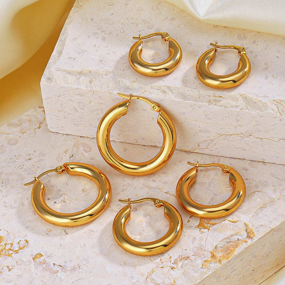 Classic Solid Round Hoops