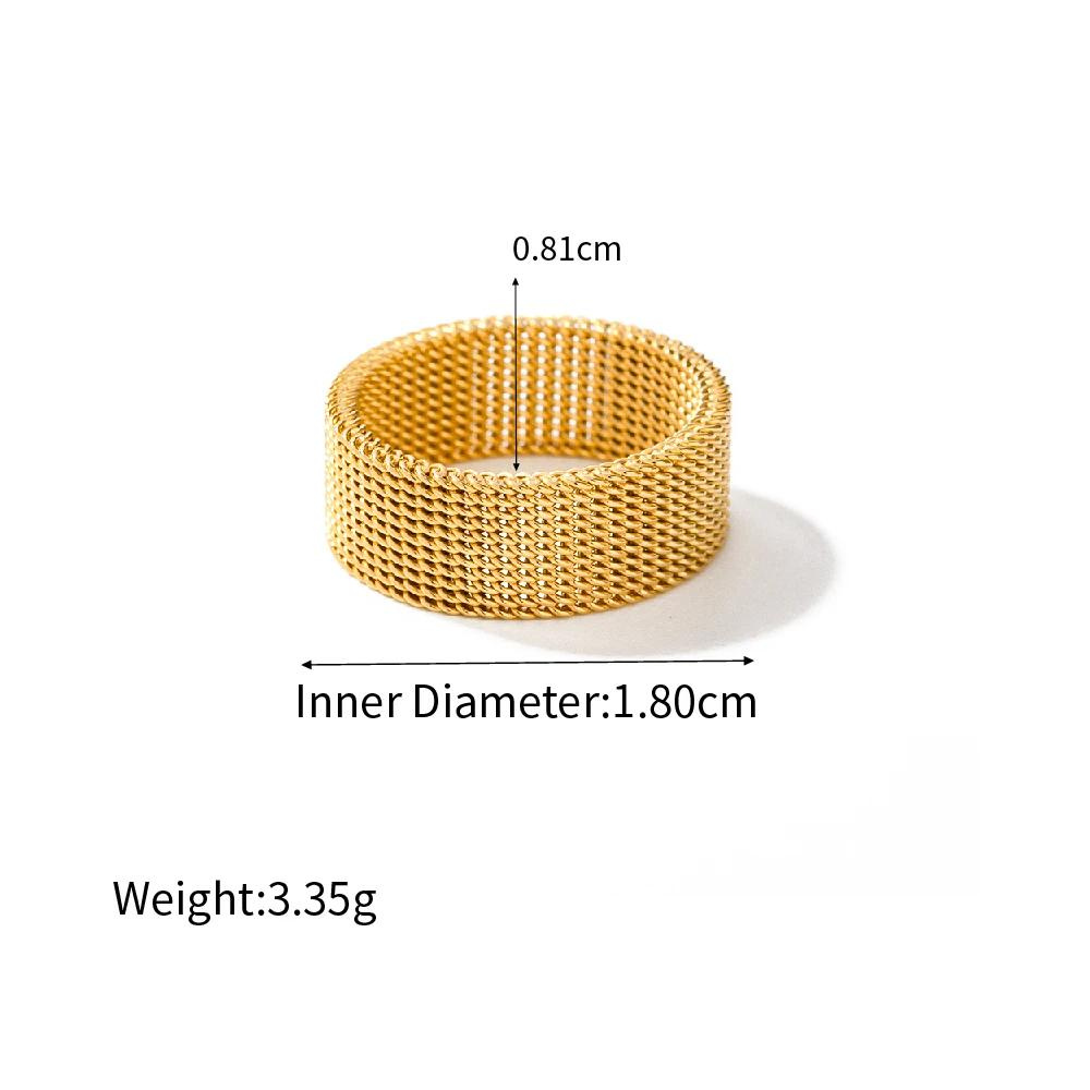 Gold Mesh Ring