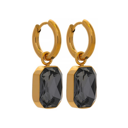 Versatile Stone Charm Drop Earrings