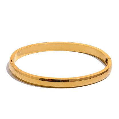 Classic Gold/Silver Round Bangle