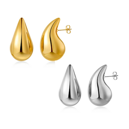 Lightweight Gold/Silver Big Bubble Earrings