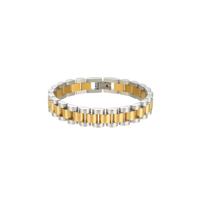 Statement Gold / Silver / Two-Tone Watchband Bracelet