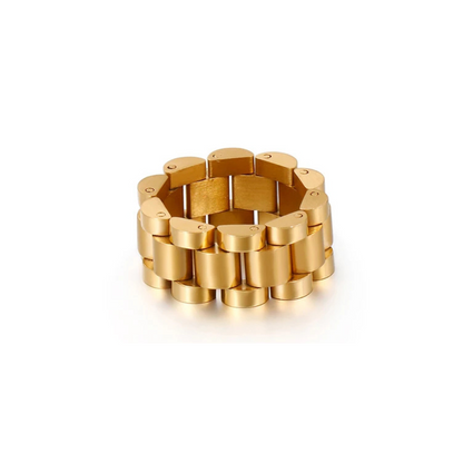 Statement Gold / Silver Watchband Ring