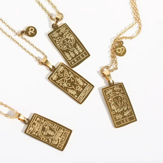 18K Gold Plated Zodiac Necklace