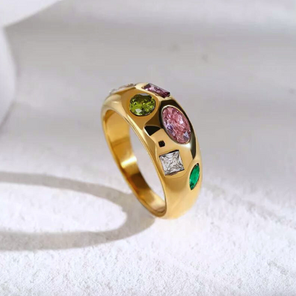 Colourful Infinity Stone Ring