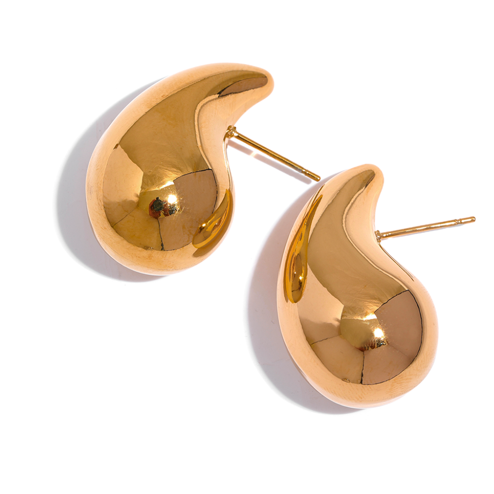 Lightweight Gold/Silver Big Bubble Earrings