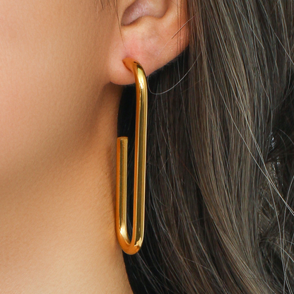 U Link Drop Earrings