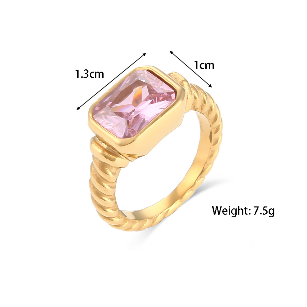 Statement Coloured Stone Ring