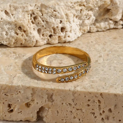 Adjustable Multi-Layer Zircon Ring