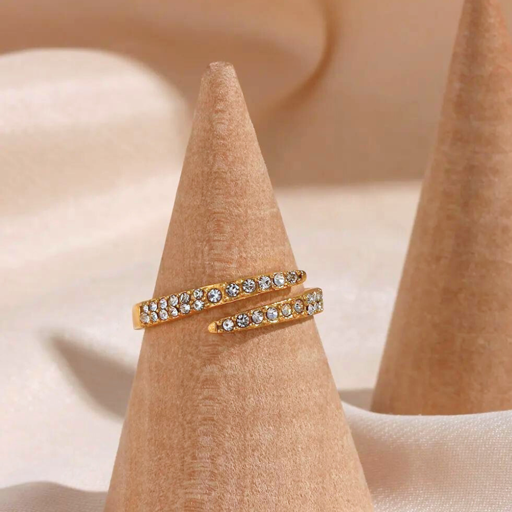 Adjustable Multi-Layer Zircon Ring