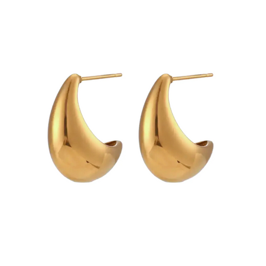 Mini Curved Gold Hoops