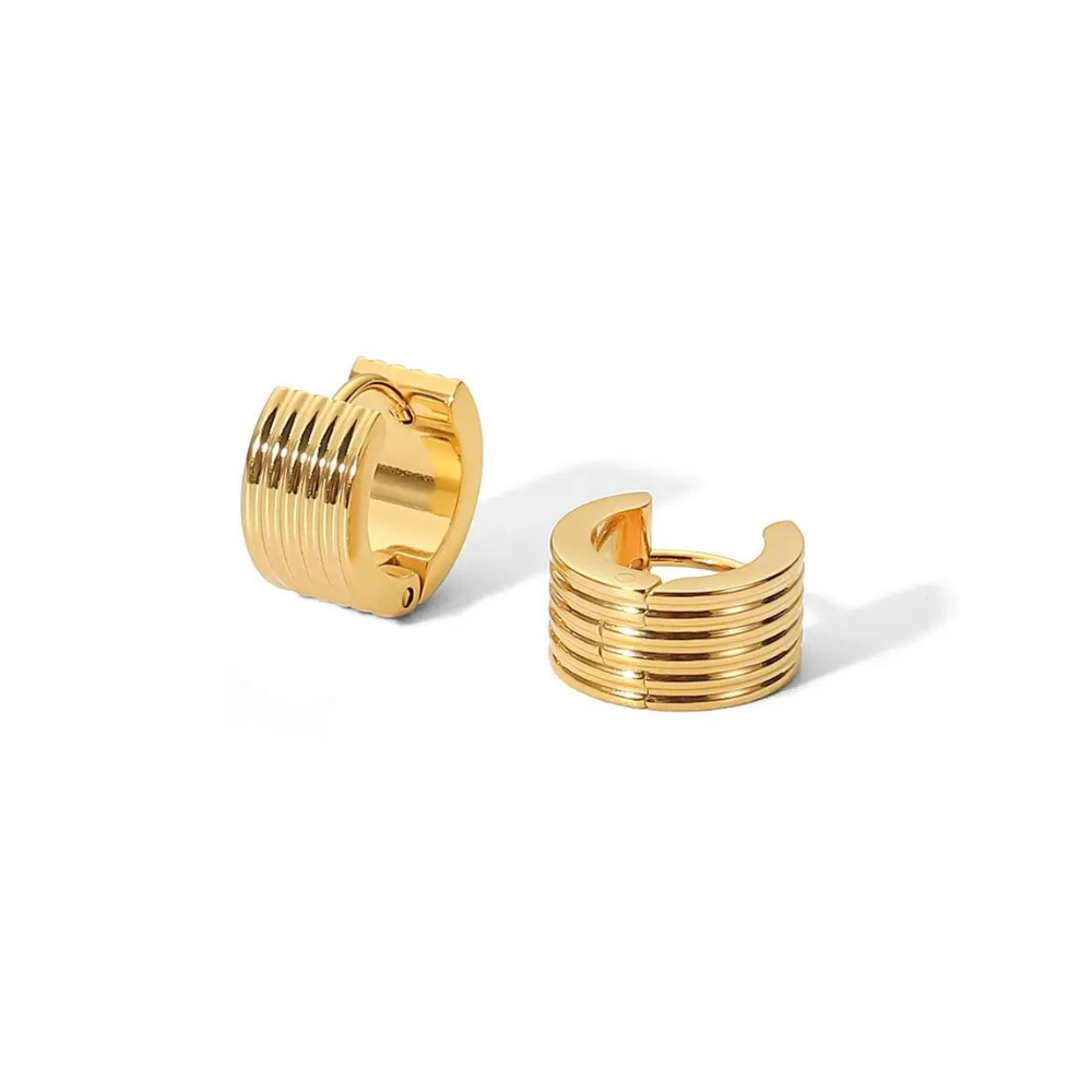 Ribbed Multi-Layer Earring