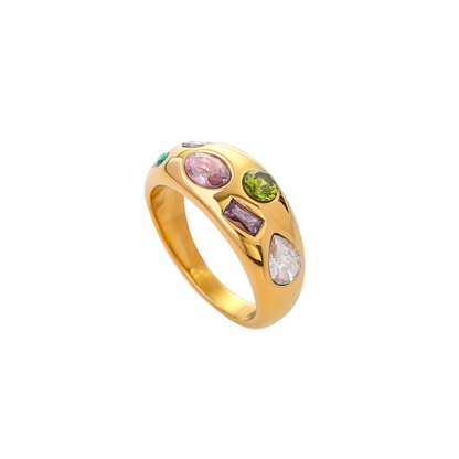 Colourful Infinity Stone Ring