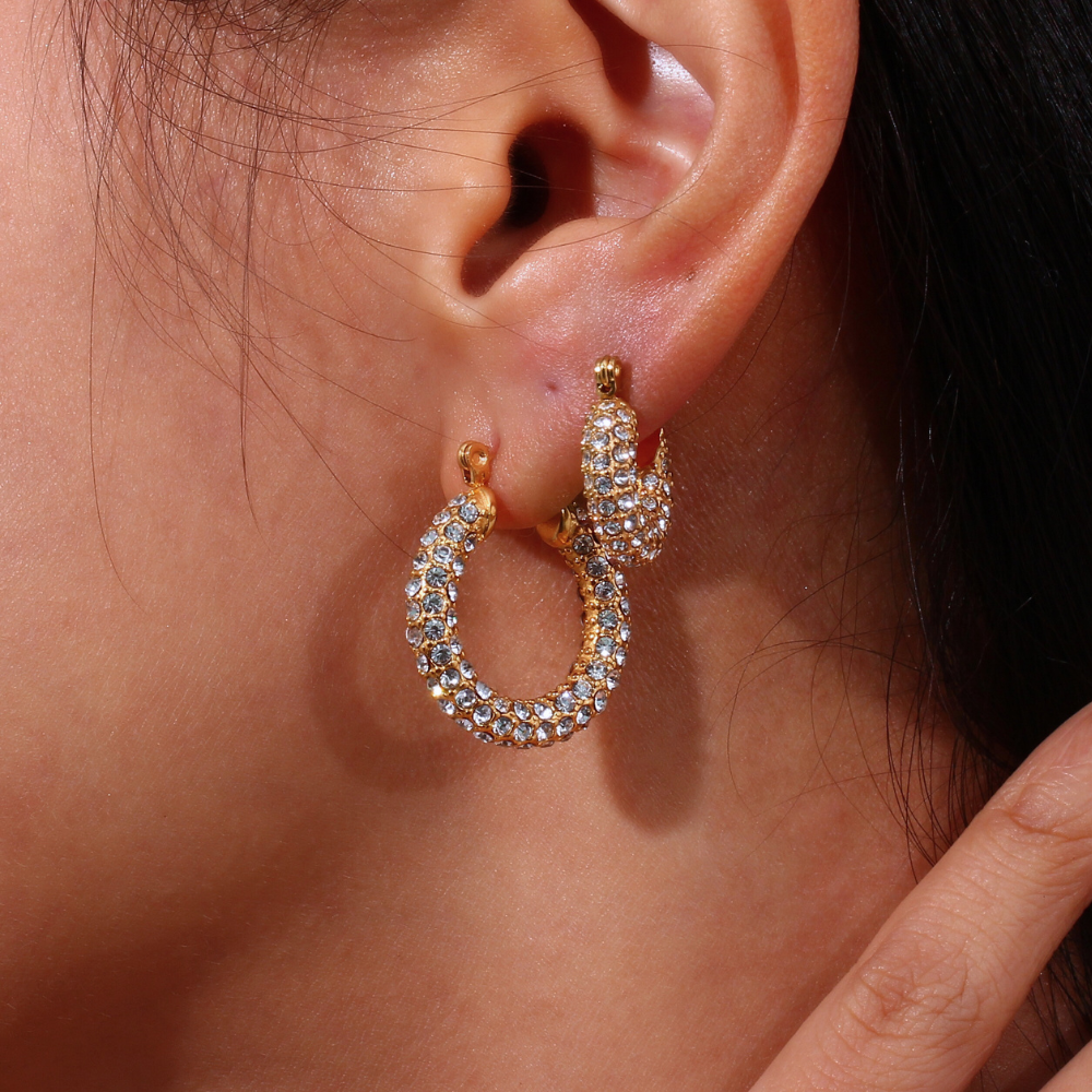 Embellished Hoop Earrings