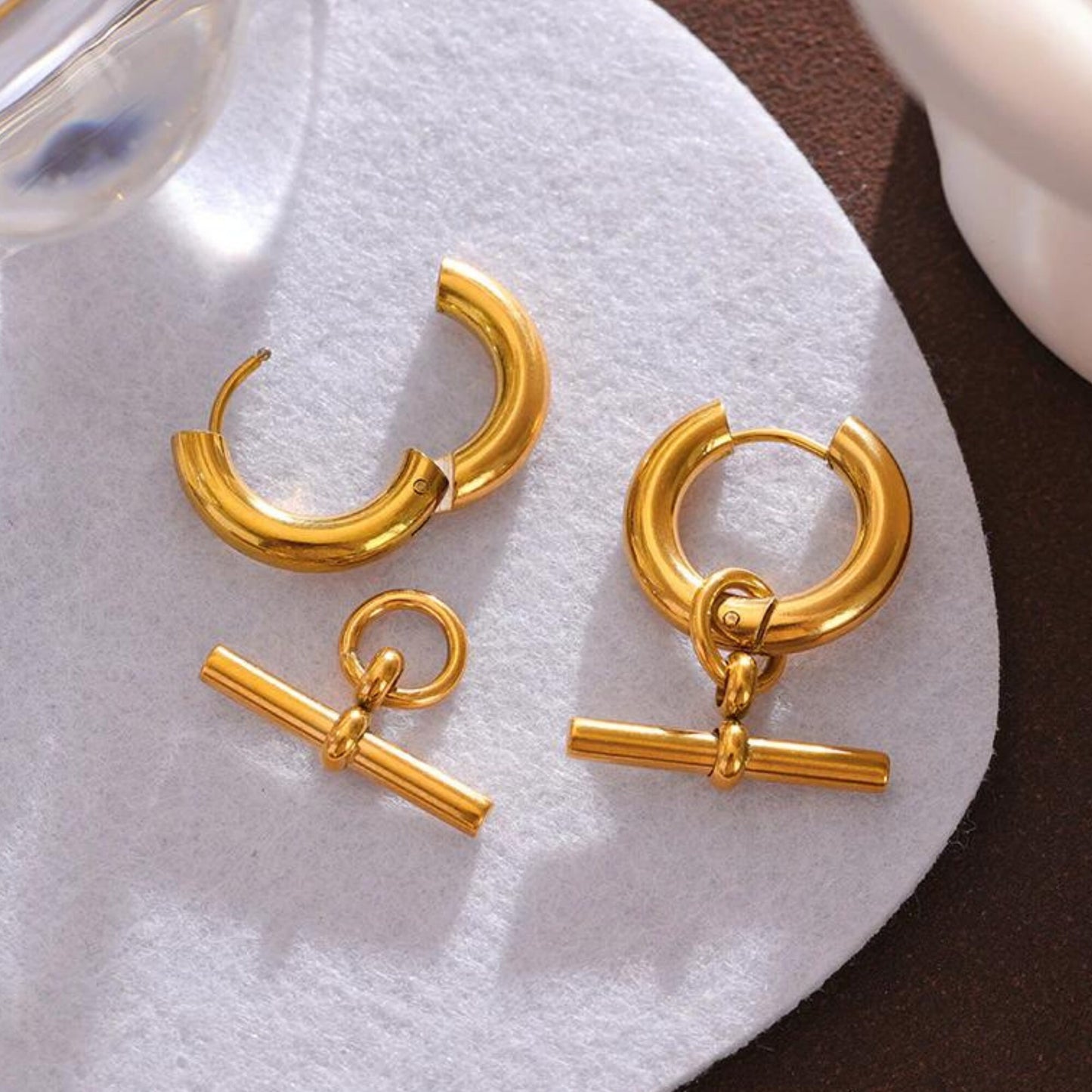 Hoop earrings | 18k Gold Hoop Earrings | Huggie Earrings | Gold Vermeil Hoops, Earrings for Women, Gift for Her | drop earrings | gifts